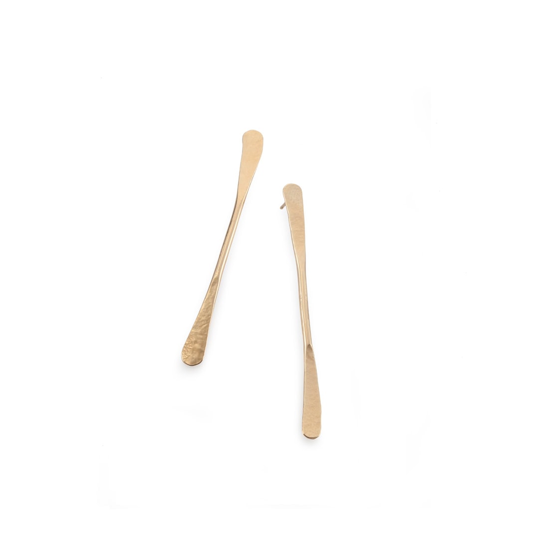 Hammered Strip Earrings