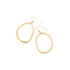 Handmade gold plated drop classic earrings with brass base