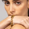 Double Wrap Crystal Charm Bracelet