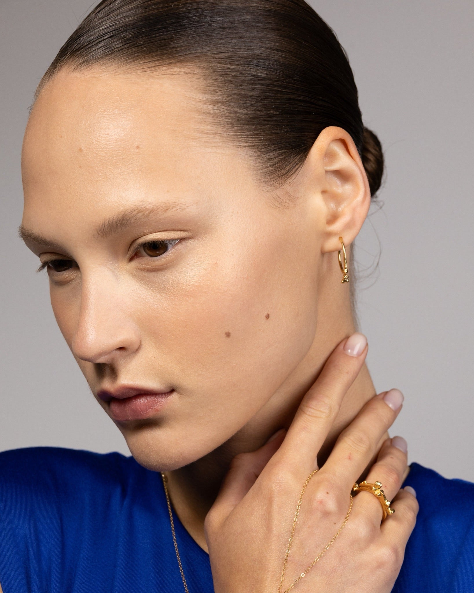 Beaded Hoop Earrings - Small
