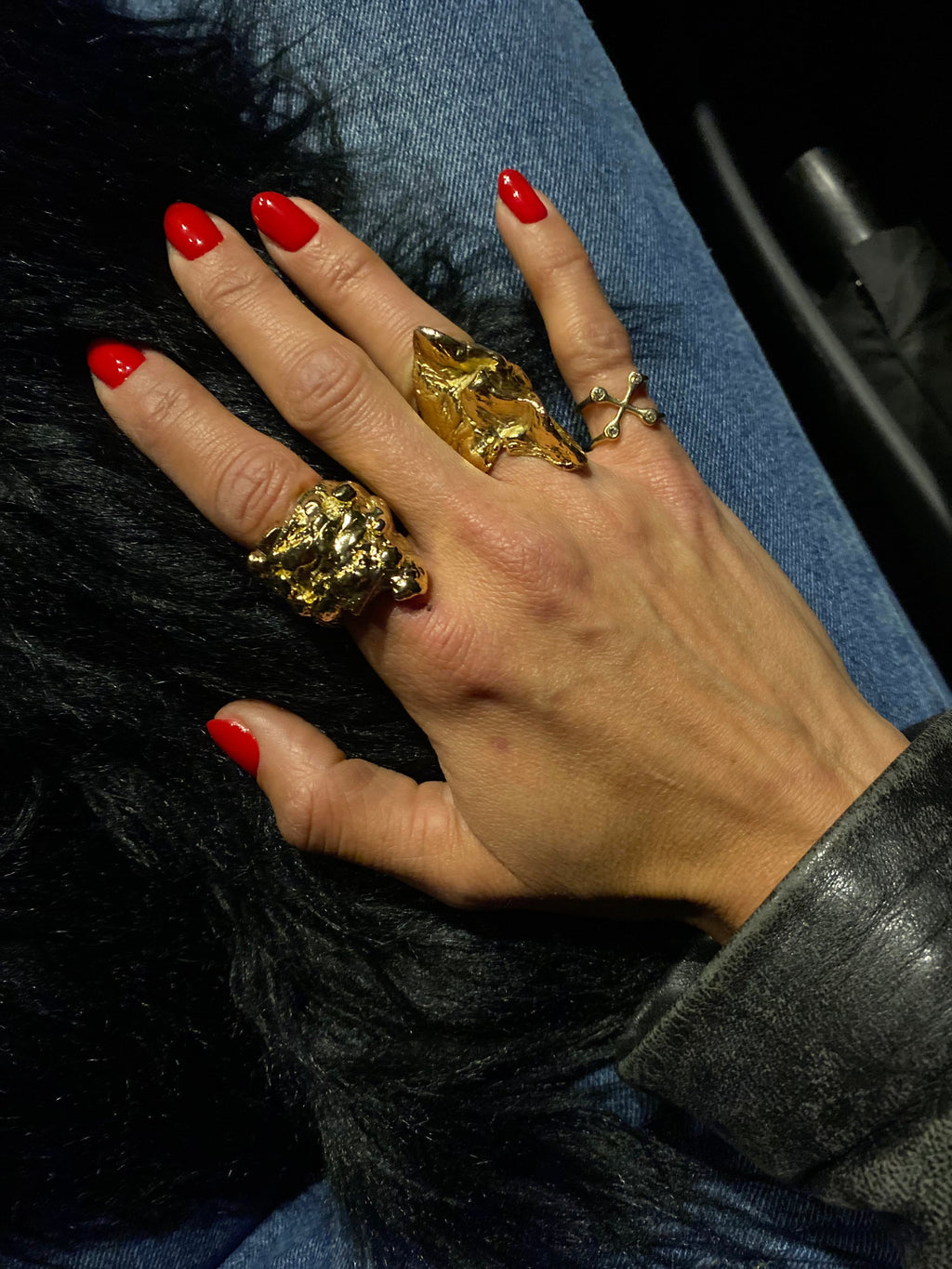 Long Rugged Ring