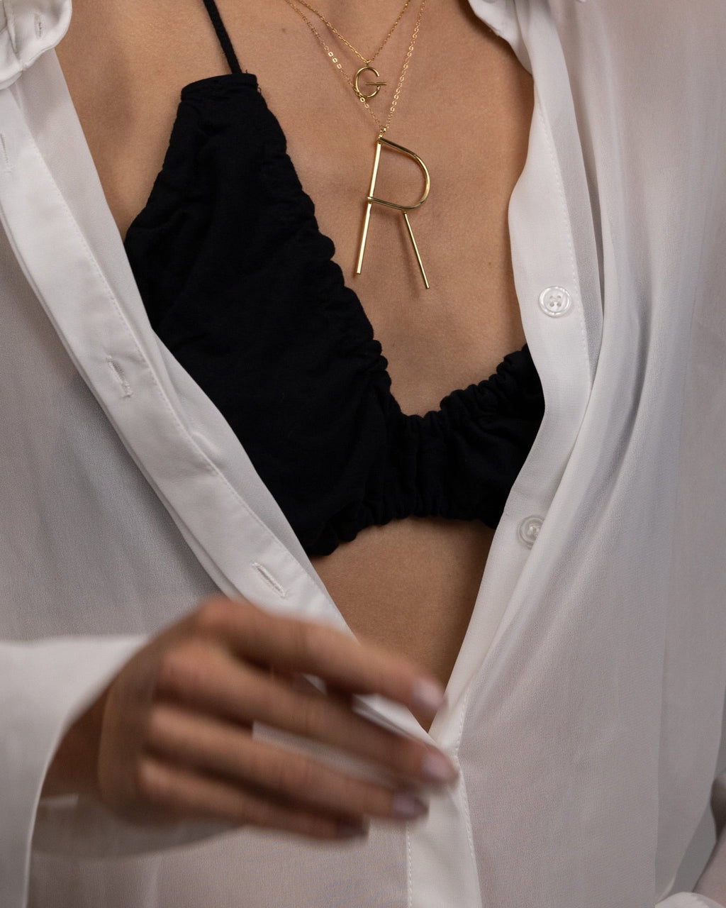 Initials Necklace L