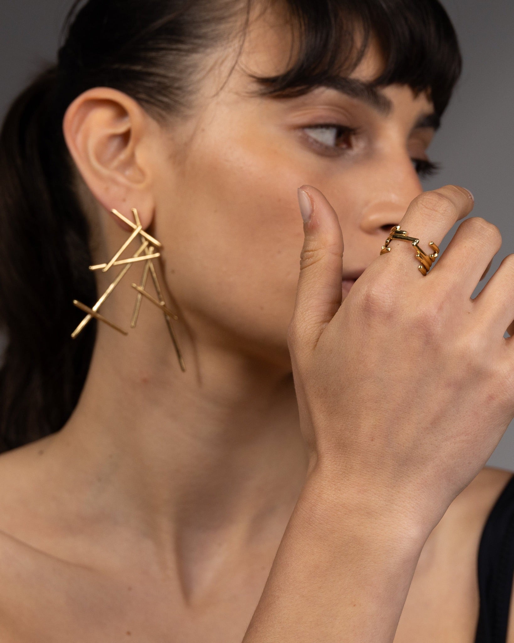 Fan Statement Earrings