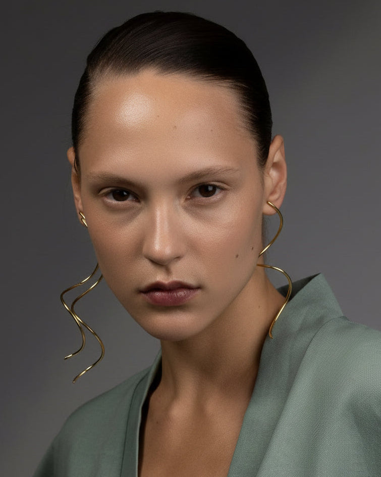 Snake A-symmetric Earrings