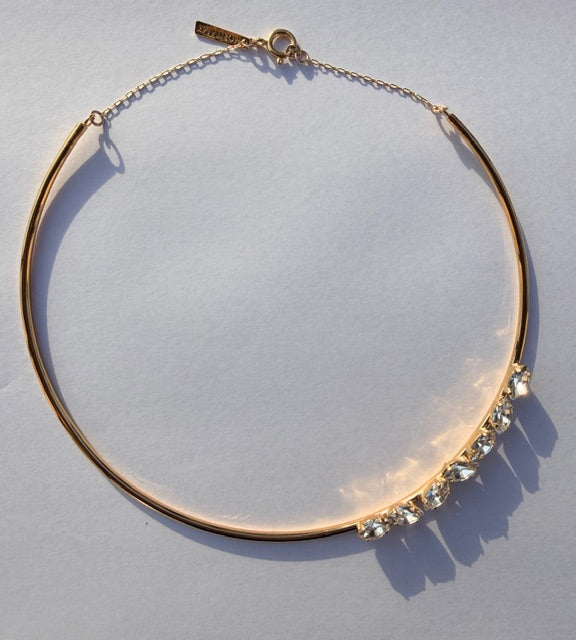 Crystal drops Choker Necklace