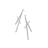 X Bar Stud Earrings - stud earrings by Noritamy