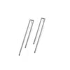 Open Rectangle Earrings - statement earrings by Noritamy