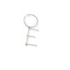 Initials Earring Sterling Silver - statement earrings by Noritamy
