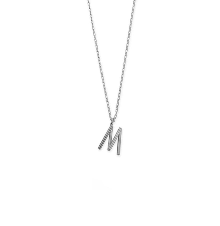 Initials Necklace  Sterling Silver