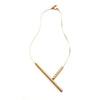 Geometric Bar Necklace - chain necklace by Noritamy