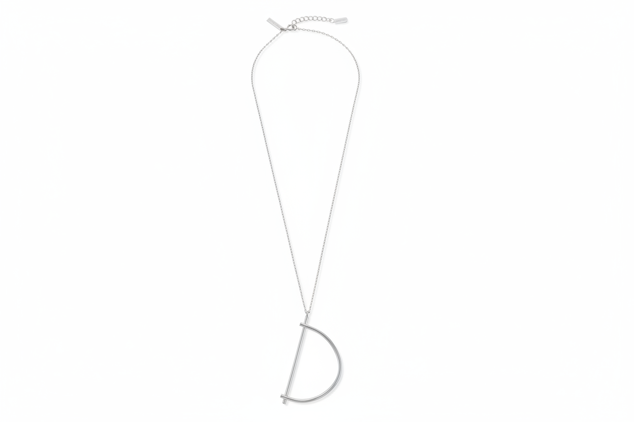 Large Initial Necklace