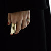 Dented knuckle Ring - statement ring by Noritamy