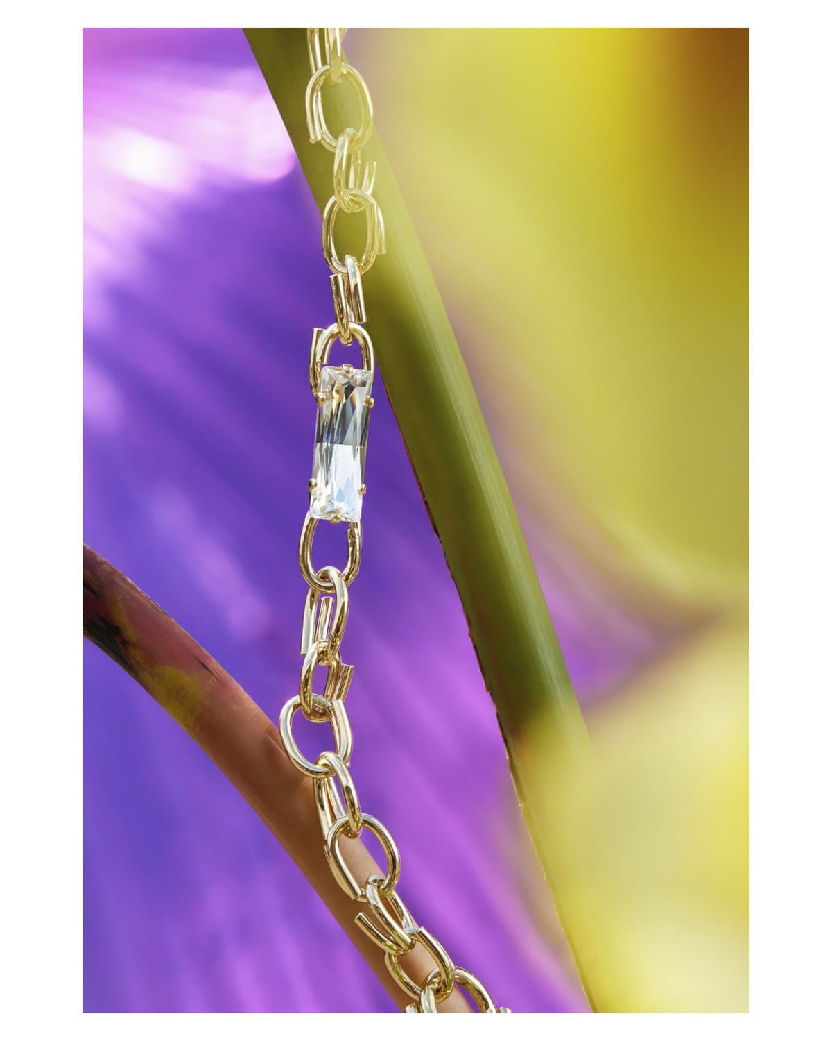 Stone and links bracelet