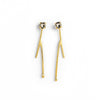 Pine Wishbone Earrings - statement earrings by Noritamy