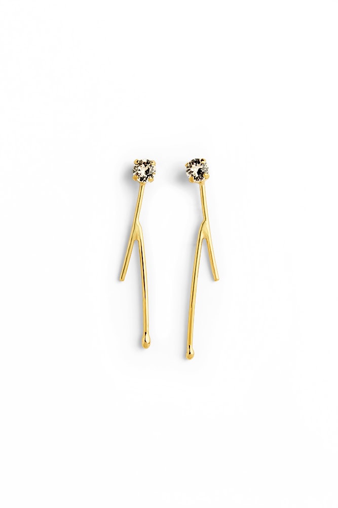Pine Wishbone Earrings