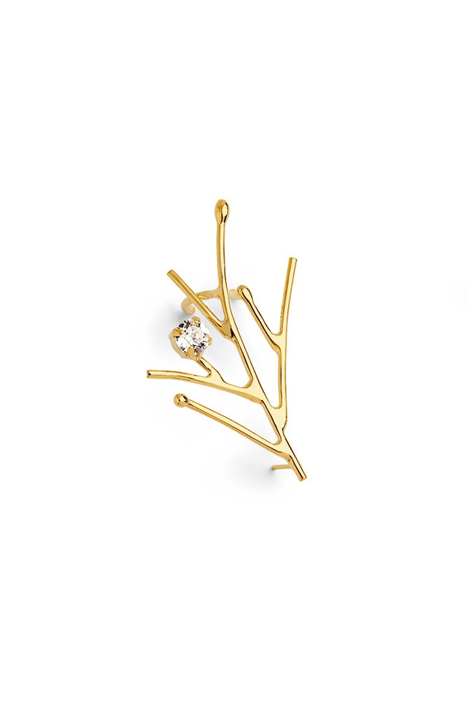 Pine Ear Climber - statement earrings by Noritamy