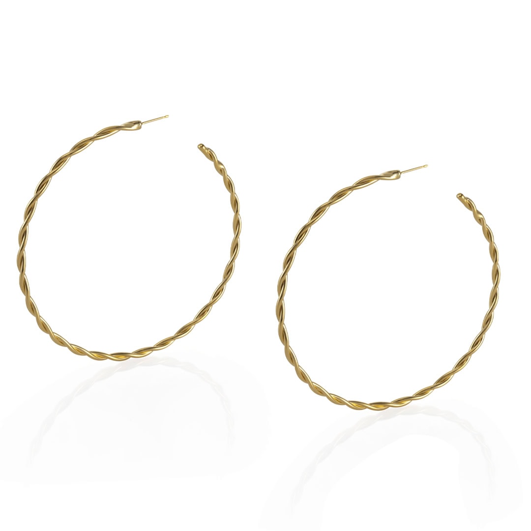 Interwind Hoop Earrings
