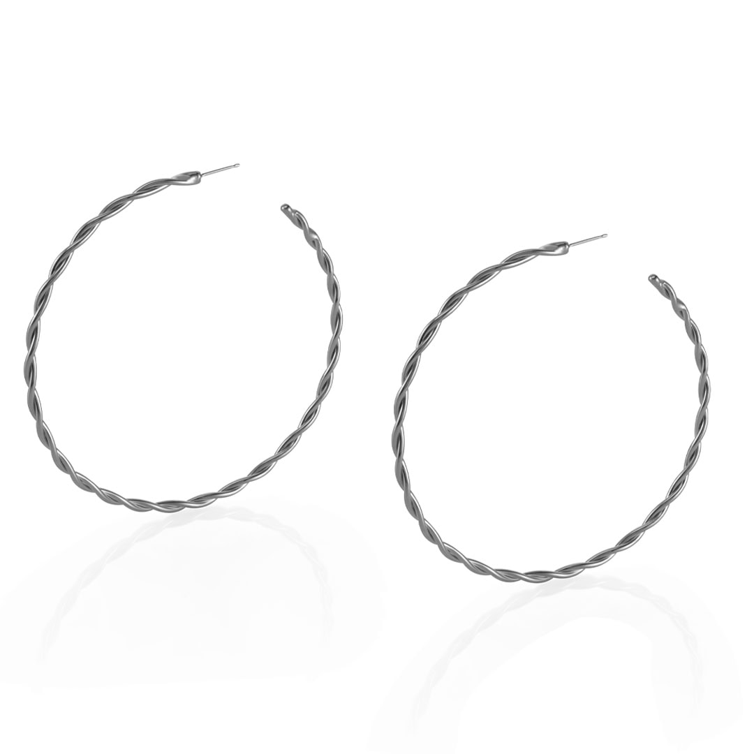 Interwind Hoop Earrings