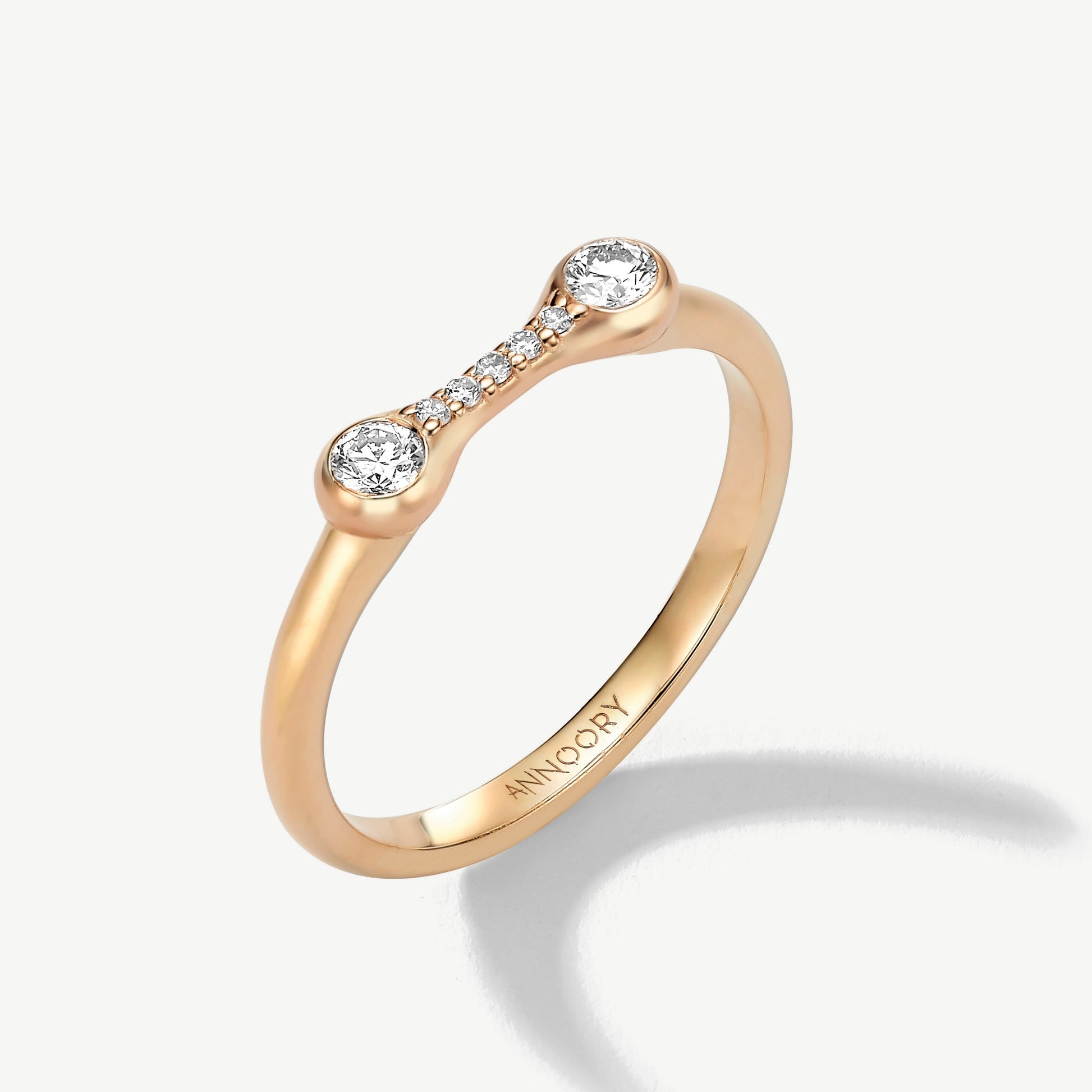 It Takes 2 Diamond Pavé Ring - stacking ring by Noritamy