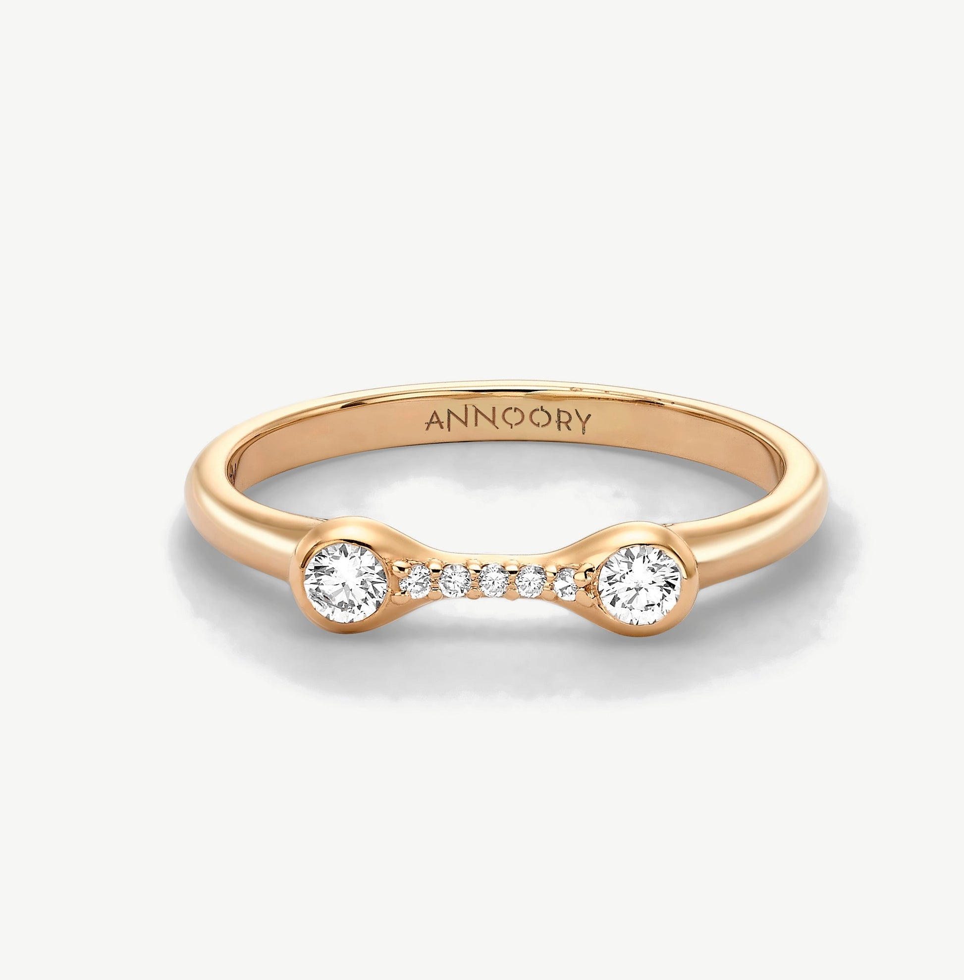 It Takes 2 Diamond Pavé Ring - stacking ring by Noritamy