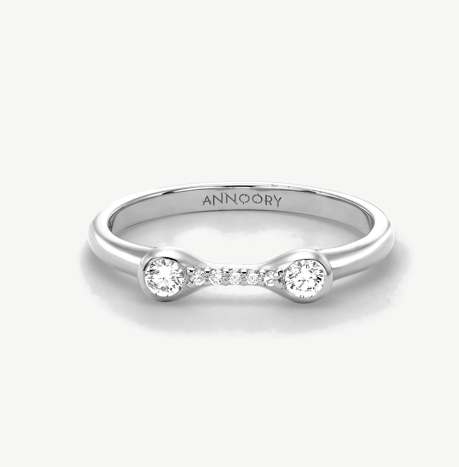 It Takes 2 Diamond Pavé Ring - stacking ring by Noritamy