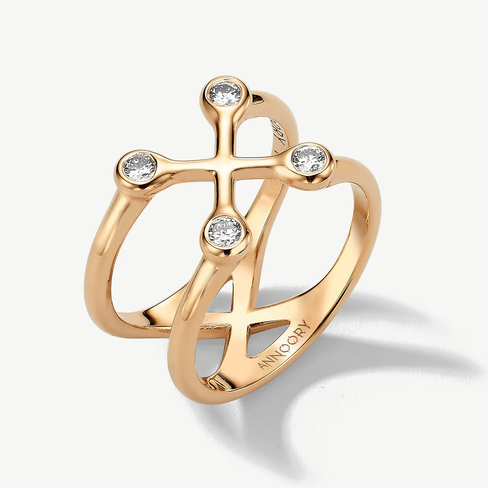 Sacred Balance Diamond Ring - statement ring by Noritamy