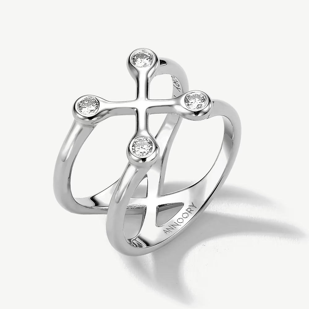 Sacred Balance Diamond Ring - statement ring by Noritamy