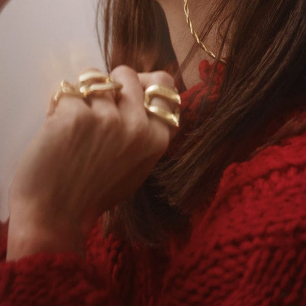 Chunky Chain Ring - statement ring by Noritamy