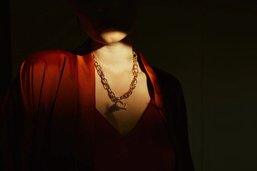 Heart Oval Chain Necklace — campaign image