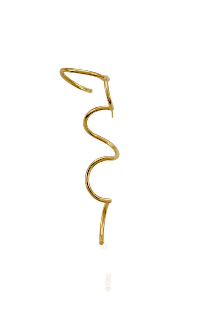 Long Circle  Single Earring
