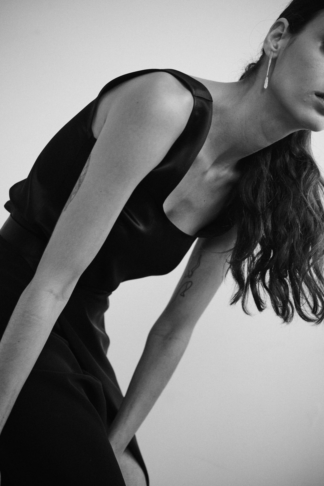Hammered Strip Earrings — campaign image