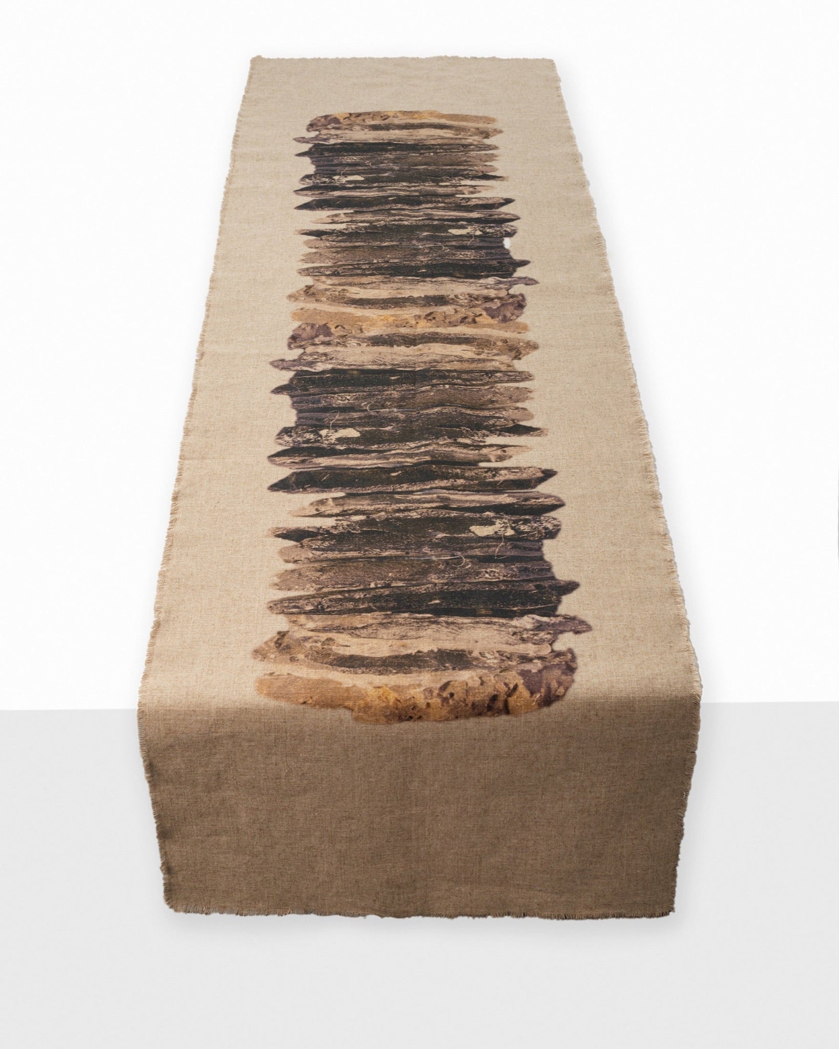 Etna- Linen Table Runner - jewelry piece by Noritamy