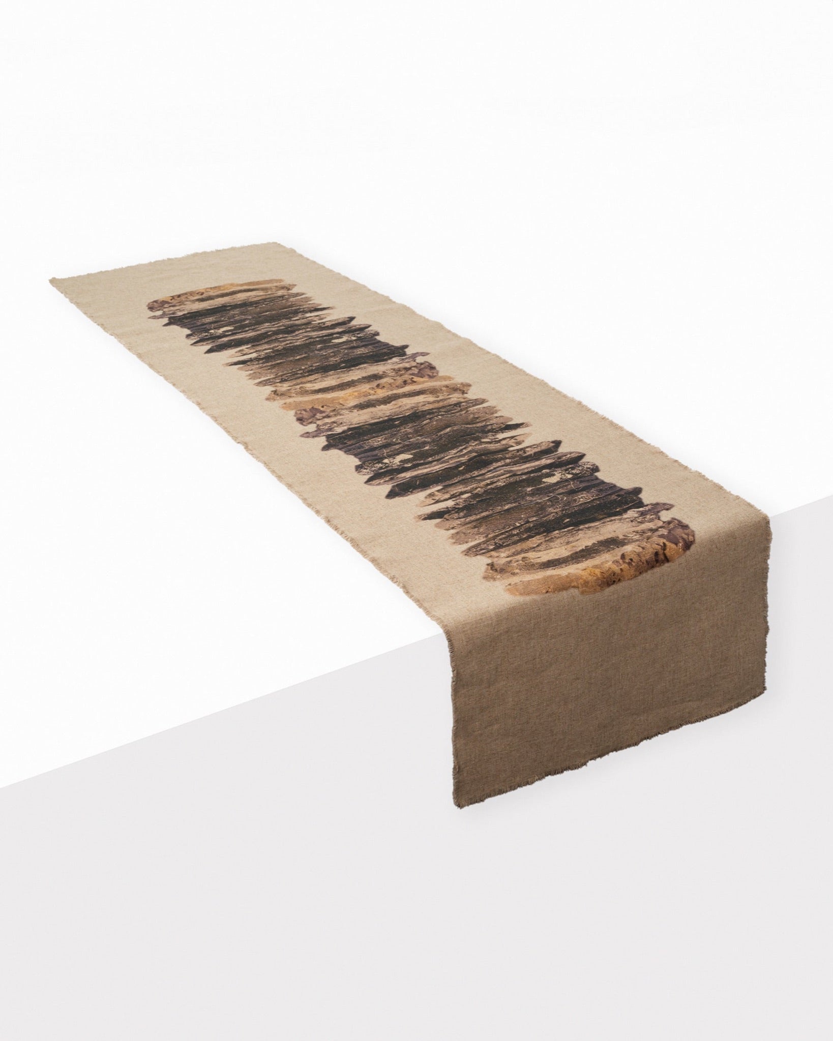 Etna- Linen Table Runner - jewelry piece by Noritamy