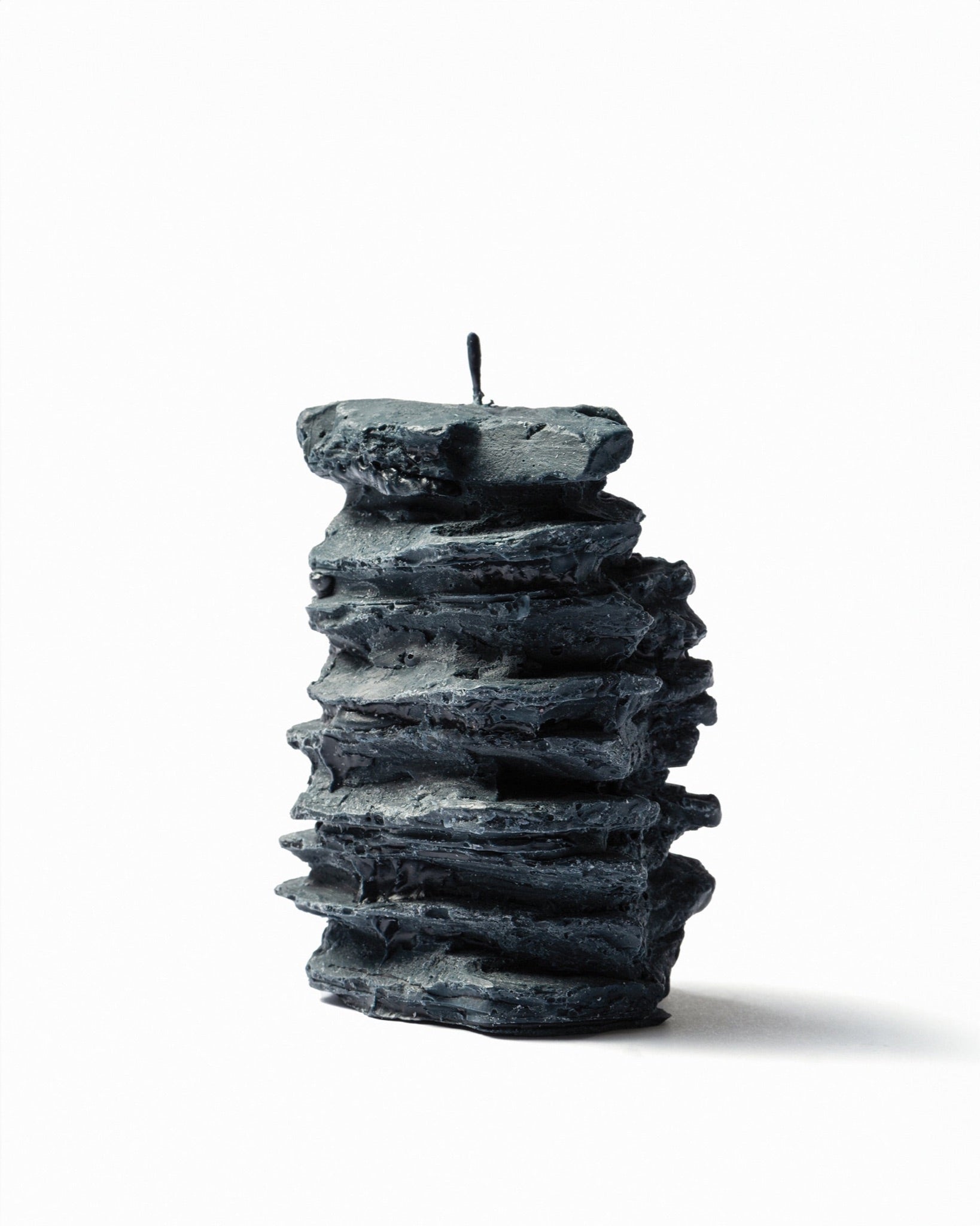 Tephra-Black Beeswax Candle - art object by Noritamy