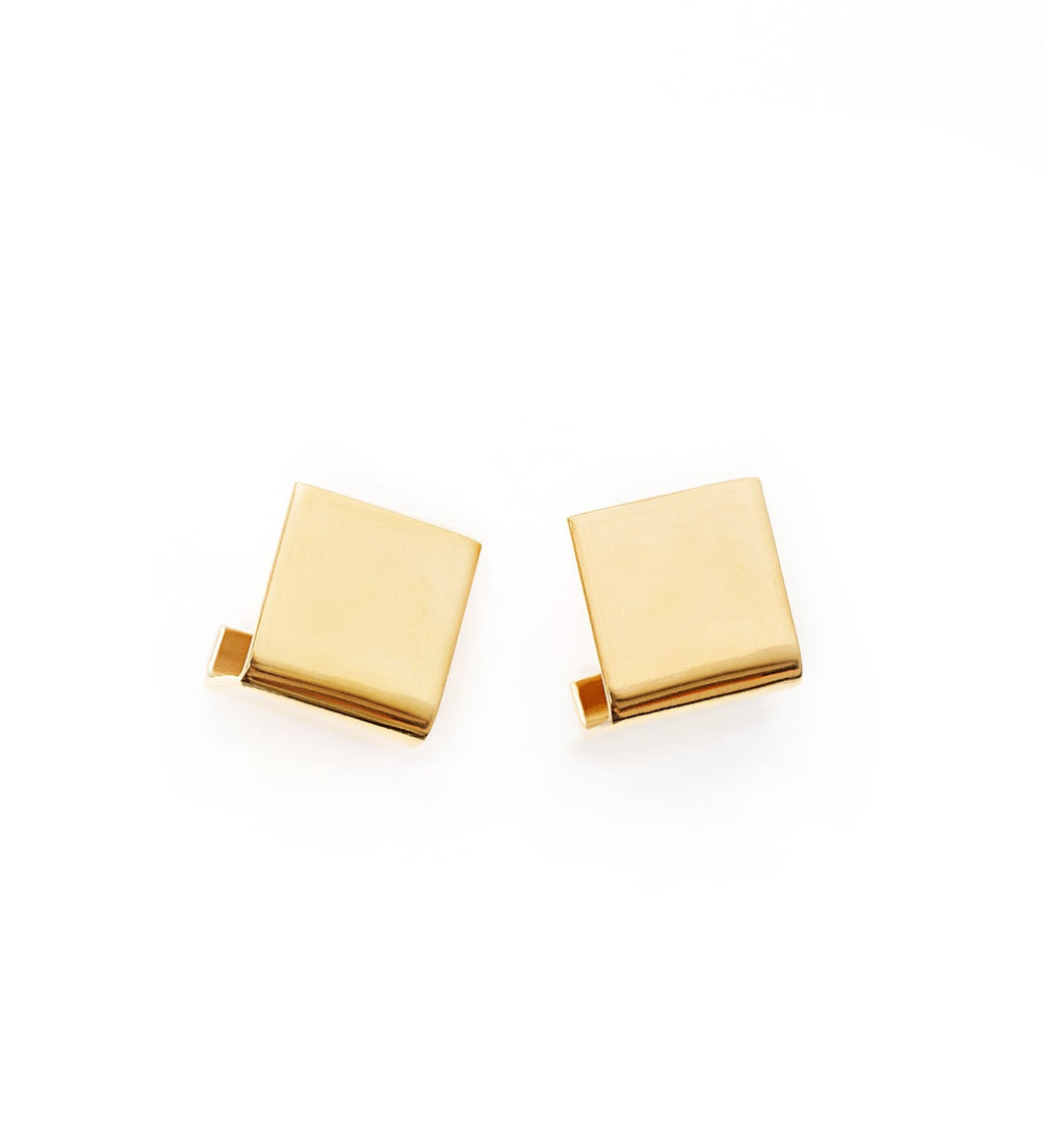 Square Tribal Earrings - statement earrings by Noritamy