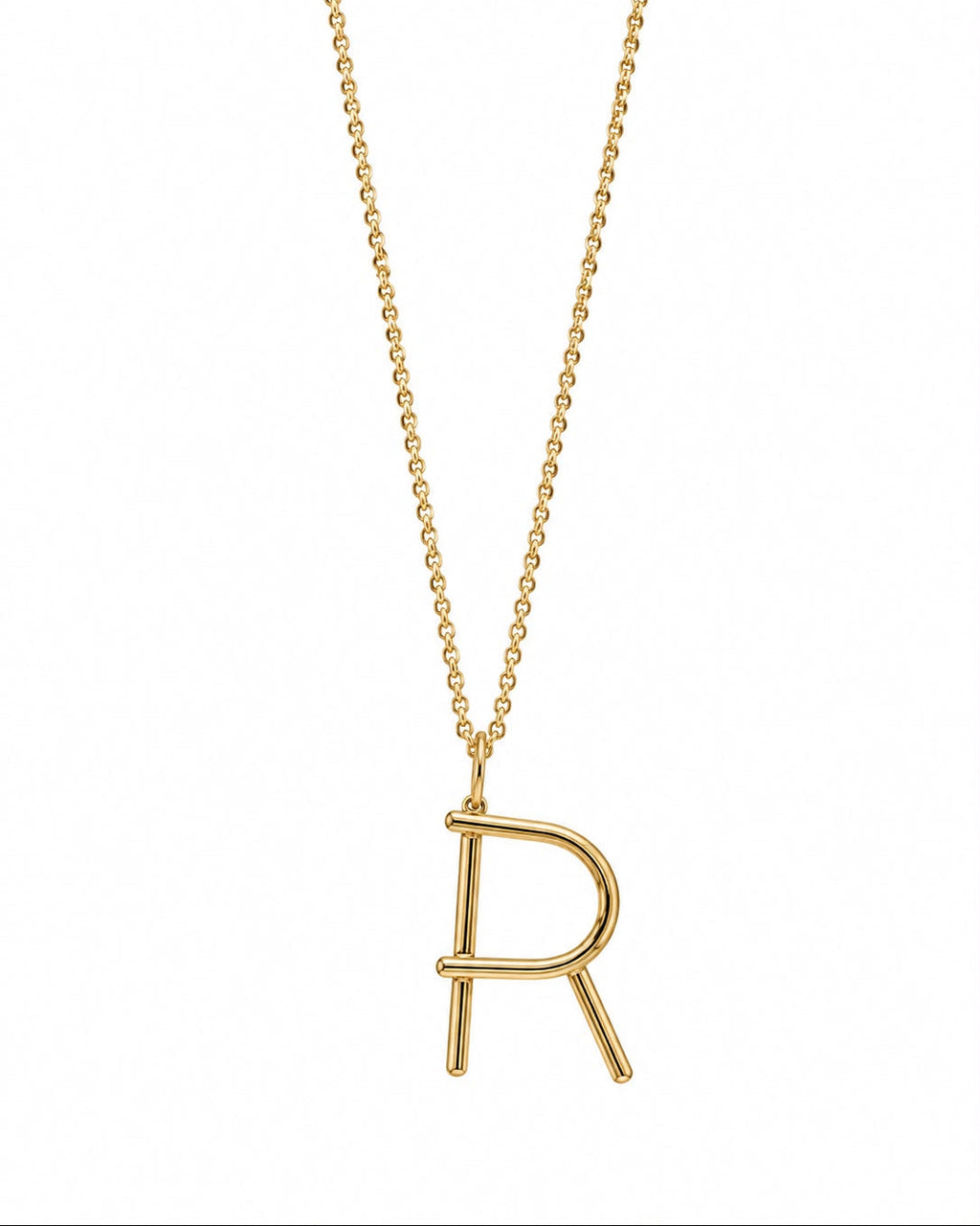 Small Initial Necklace in gold, necklace by Noritamy
