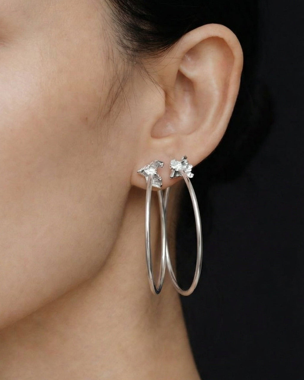 Bismuth Hoop Earrings