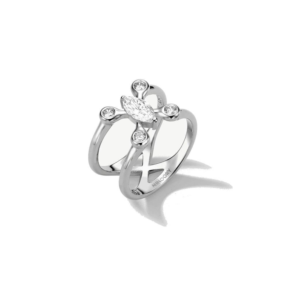 Cosmic Transformer Diamond Pinky Ring