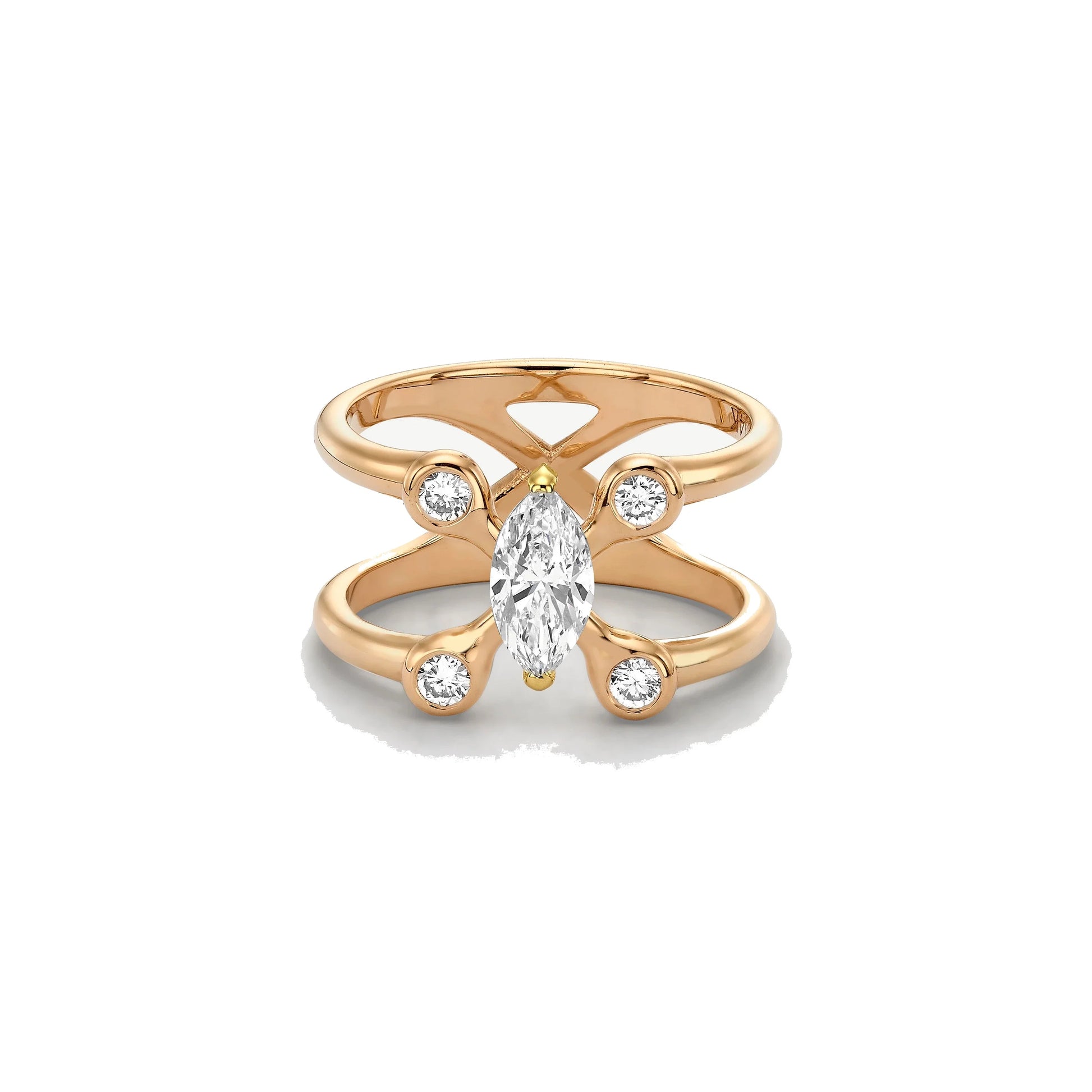 Cosmic Transformer Diamond Pinky Ring