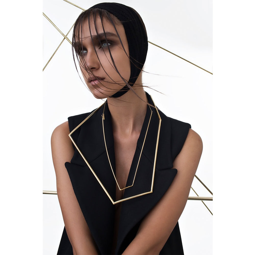 Geo Statement Necklace - statement necklace by Noritamy
