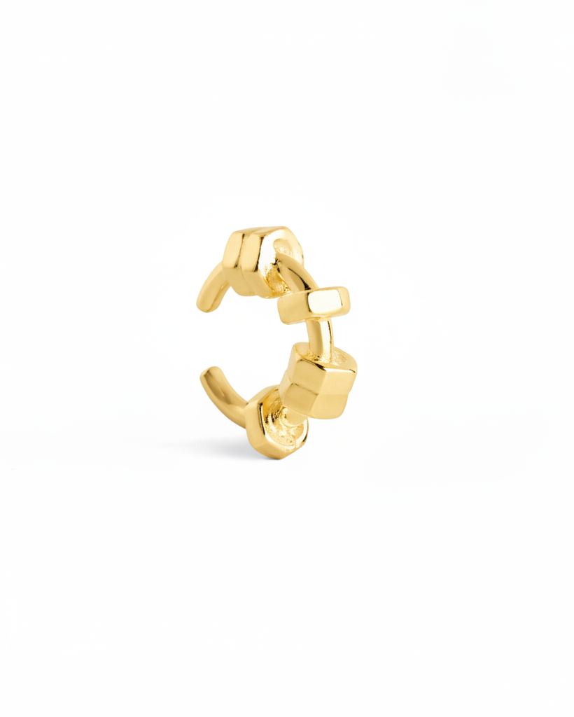 Hexagon Nut Ear Cuff