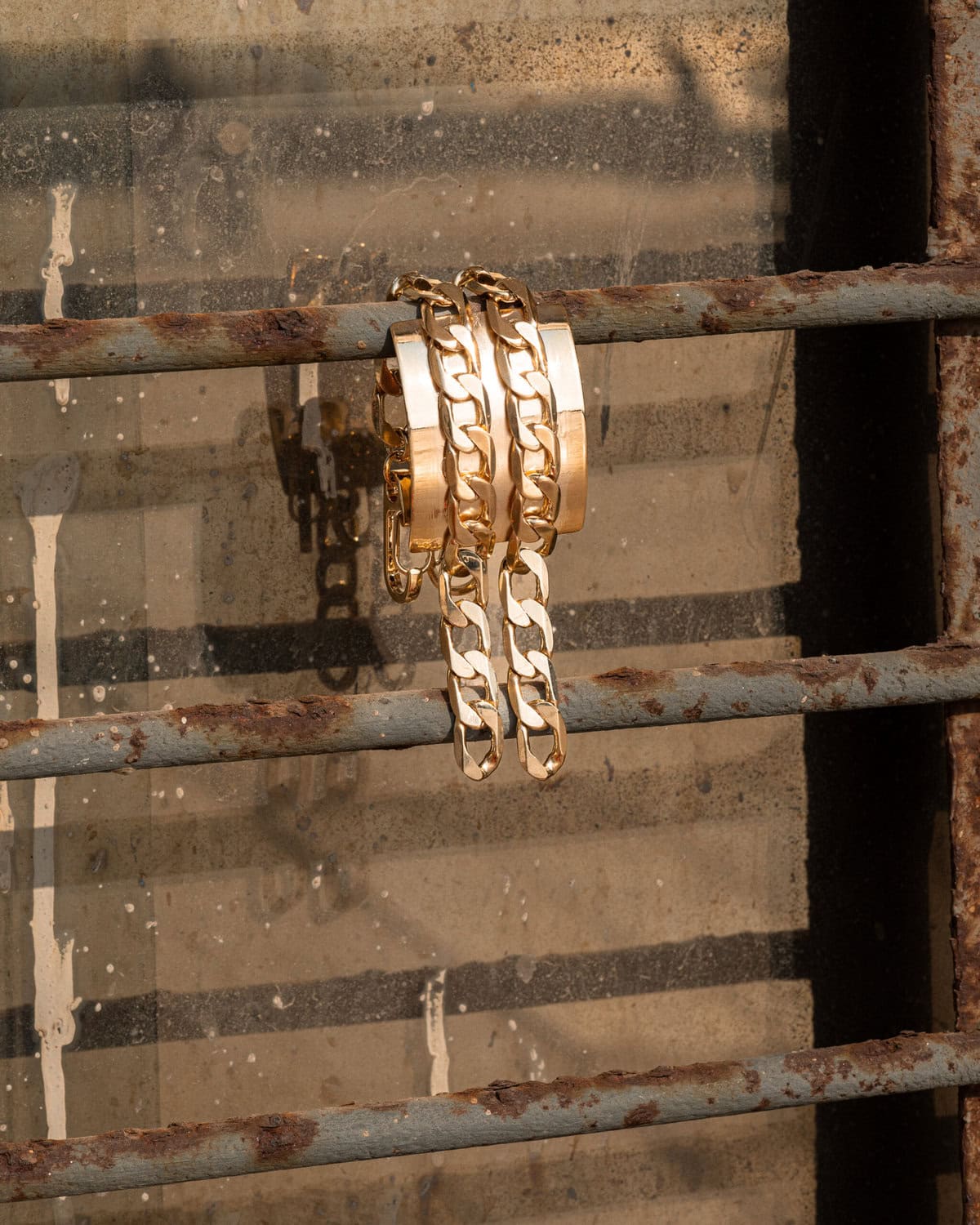Wide Cuban Links & Shackles Bracelet