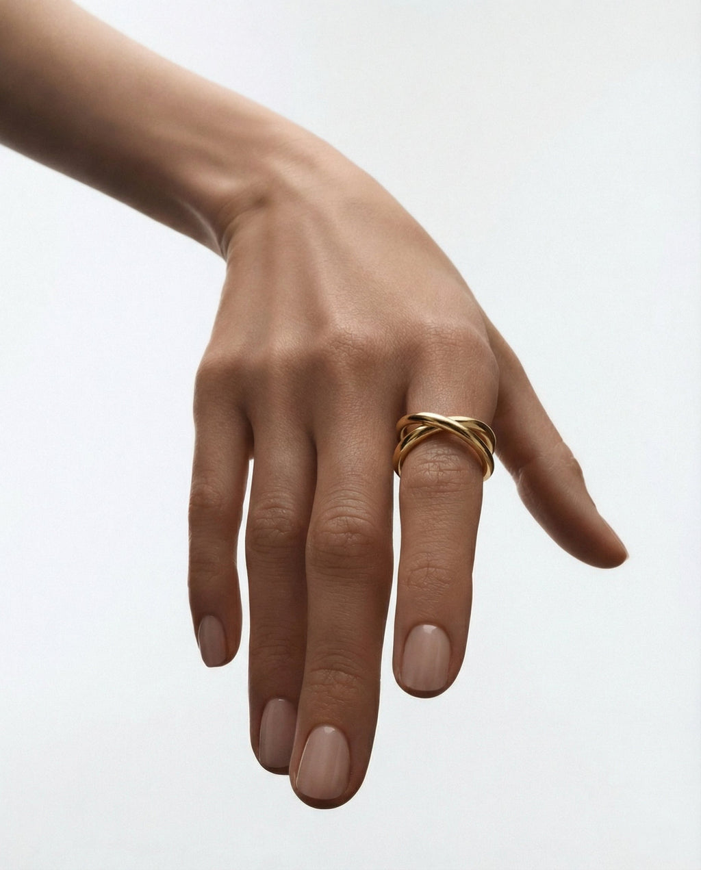 Crossover Ring - ring band by Noritamy
