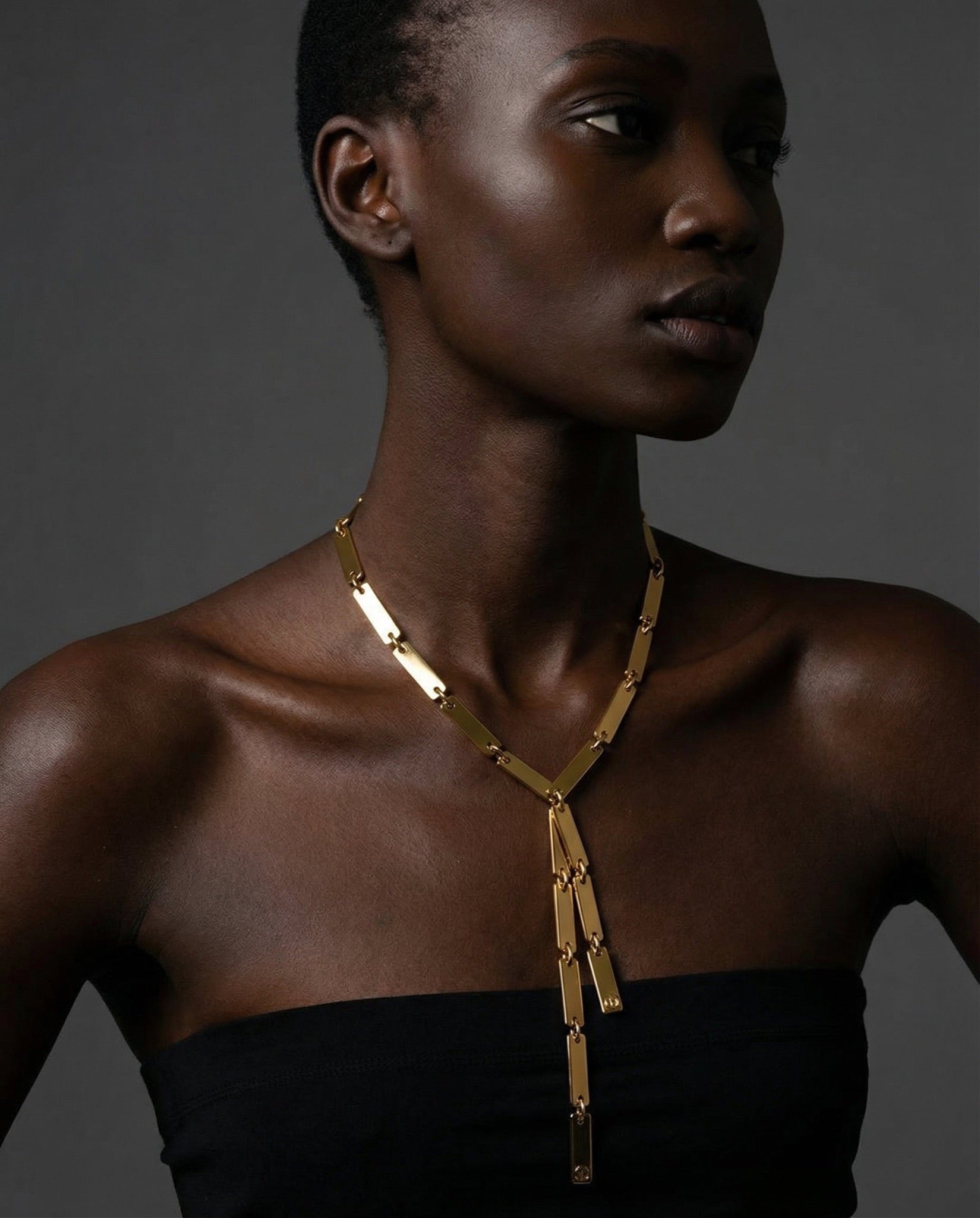 Pivot Tie Necklace - statement necklace by Noritamy