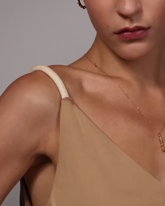 Sculpted Bar Pendant Necklace