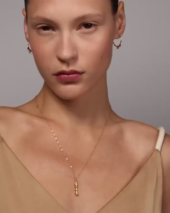 Beaded Hoop Earrings - Small