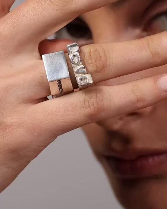 Love Sterling Silver Ring