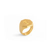 Signet Octagon Initial Ring 14K